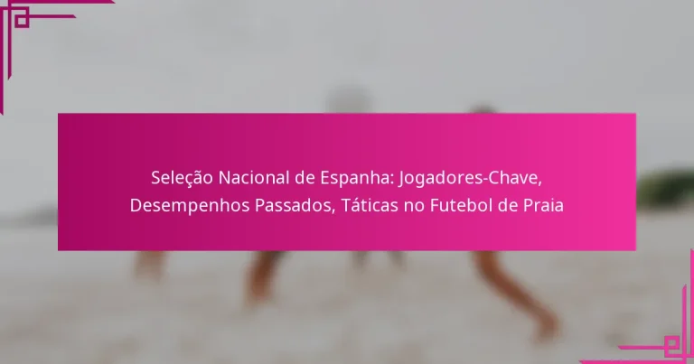 Seleção Nacional de Espanha: Jogadores-Chave, Desempenhos Passados, Táticas no Futebol de Praia
